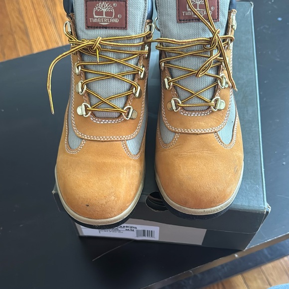 Timberland Brown and Gray junior Boots - Picture 5 of 11